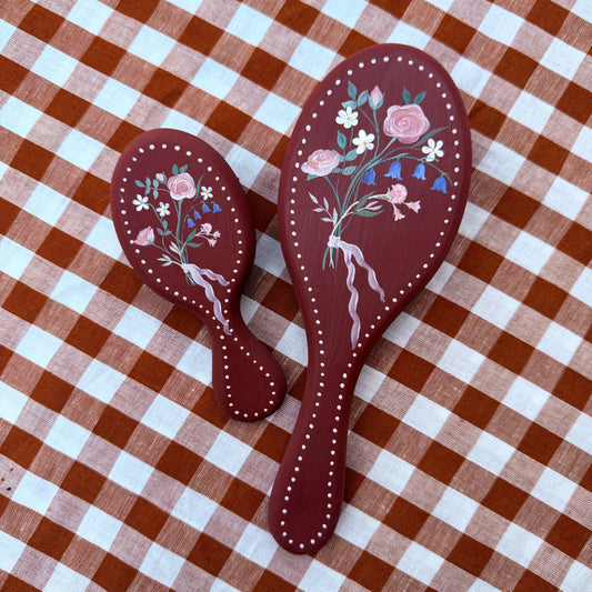 Mama & Me Hairbrushes Pair - Rust