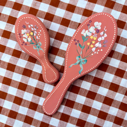 Mama & Me Hairbrushes Pair - Peach