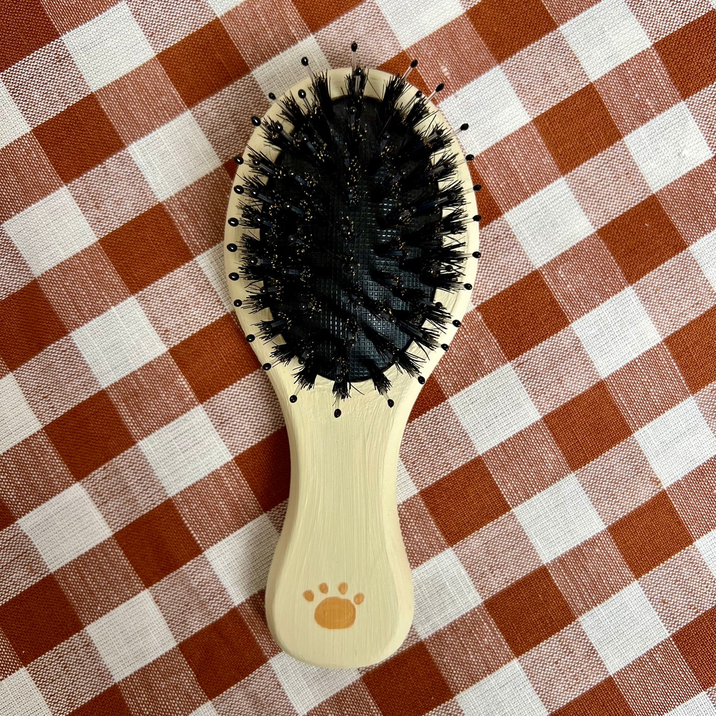 Hand-painted, Personalised Hairbrush ~ Lion